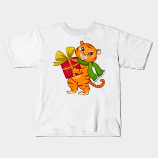 new year symbol 2022 tiger cub Kids T-Shirt